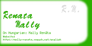 renata mally business card